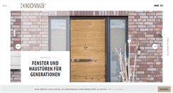 Desktop Screenshot of kowa.de